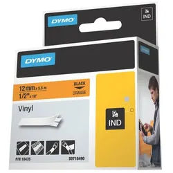 DYMO Schrumpfschlauch 18435 Heißschrumpfschlauch schwarz/orange