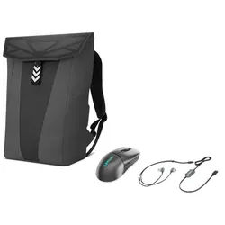 Lenovo Legion 16 Gaming Backpack GB400 + Legion M600s Qi Gaming Mouse + Legion E510 Earphones, Grau