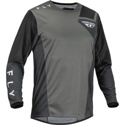 Fly Racing Kinetic Jet Motocross Jersey, schwarz-grau, Größe M