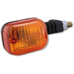 HIGHSIDER Smart Duc-Style Glühbirne Blinker Körper Schwarz / Linse Orange (1 Stück), Vorne Links & Hinten Rechts, schwarz