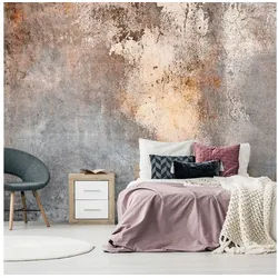 KUNSTLOFT Vliestapete Retained Beauty 1.5x1.05 m, Halb-matt, lichtbeständige Design Tapete braun|grau 1.50 m x 1.05 m
