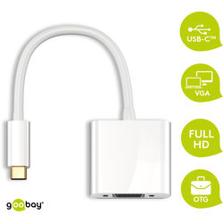 Goobay USB Typ-C (3.1) Adapter [USB Typ-C Stecker > VGA-Buchse]