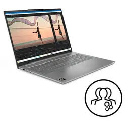 Lenovo IdeaPad Slim 5 16 R7-32GB-512GB + 2 Jahre Premium Care AMD Ryzen AI 7 350 Prozessor 2,00 GHz bis zu 5,00 GHz, Ohne Betriebssystem, 512 GB SSD M.2 2242 PCIe 4.0 QLC, 16 Inch, Luna Grey