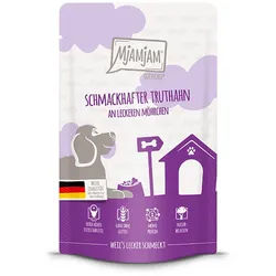 MjAMjAM - Quetschie Mahlzeit 125g MjAMjAM Hund Sparpaket 24x125g Truthahn mit Möhren