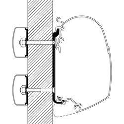 Thule Universal Markisenadapter für Omnistor 4900 / 5200 / 8000 Set