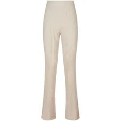 Le pantalon en maille 100% cachemire include rosé