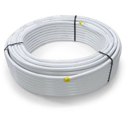 PipeTec Deutschland Alu-Verbundrohr Aluverbundrohr 20x2 mm 50m weiß Mehrschichtverbundrohr