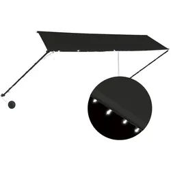 vidaXL Einziehbare Markise mit LED 350×150 cm Anthrazit