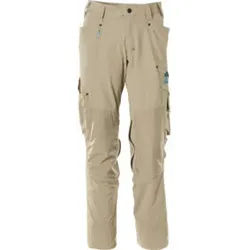 Mascot Hose mit Knietaschen, Stretchstoff Hose Größe 76C42, hellkhaki