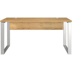 freiraum Schreibtisch 4150, in Navarra-Eiche-Dekor - 158x75x79cm (BxHxT) braun