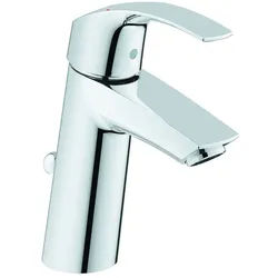 Grohe Eurosmart Einhand-Waschtischbatterie, 1-Loch-Montage, M-Size, Zugstangen-Garnitur, Chrom, 23322001 23322001