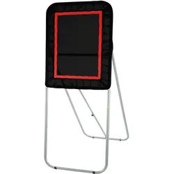 VEVOR zusammenklappbarer Lacrosse-Rebounder für den Hinterhof, 90 x 120 cm großes Volleyball-Rücksprungnetz, Pitchback-Throwback-Baseball-Softball-Return-Trainingsschirm, verstellbarer Winkel, Schießü