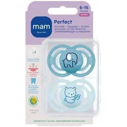 MAM Perfect Schnuller Silikon Blau 6-16