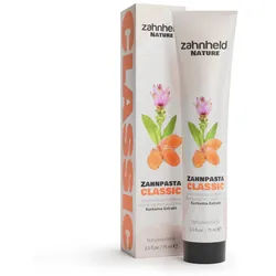 Zahnheld Nature Zahnpasta Classic, mit Kurkuma, entzündungshemmend und pflegend, fluoridfrei Zahncreme 375 ml