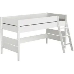 Paidi Hochbett , Weiß , Holzwerkstoff , Höhe ca. 15 cm , 120x200 cm , Blauer Engel, Goldenes M , in verschiedenen Größen erhältlich , Babymöbel & Kindermöbel, Kinderzimmer & Jugendzimmer, Kinderbetten, Hochbetten