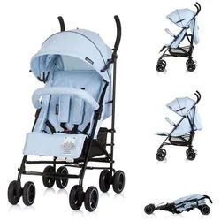 Chipolino Kinder-Buggy Kinderwagen Milano, Buggy bis 22 kg, Rückenlehne verstellbar, faltbar blau