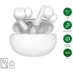 4smarts SkyBuds Pro Bluetooth-Kopfhörer (Active Noise Cancelling (ANC), A2DP Bluetooth, AVRCP Bluetooth) weiß