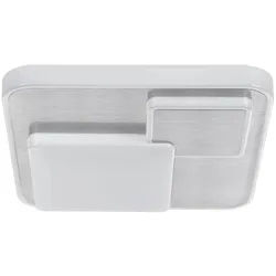 Eglo Deckenleuchte , Weiß , Metall, Kunststoff , quadratisch , 38.5x7.5x38.5 cm , Lampen & Leuchten, Innenbeleuchtung, Deckenleuchten, Deckenleuchten