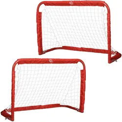 Homcom Fussballtor, Stahl(Q195), Rot, 90L x 36B x 60H cm , Metall , 36x90 cm , Freizeit & Co, Sport & Fitness