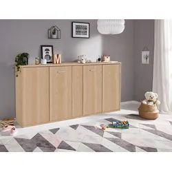 priess Schrankbett Oregon wahlweise mit LED-Beleuchtung beige