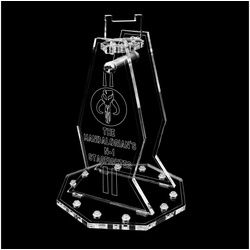 AREA17 Standfuß Acryl Display Stand für LEGO 75325 Mandalorian ́s N-1 Starfighter, Verschiedene Winkel und Positionen einstellbar