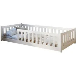 Kids Collective Bodenbett 80x180 cm mit Matratze in weiß , Weiß , Holz , 80x180 cm , Babymöbel & Kindermöbel, Kinderzimmer & Jugendzimmer, Kinderbetten