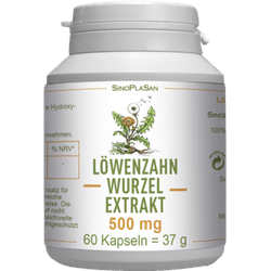 LÖWENZAHNWURZEL-Extrakt 500 mg Mono Kapseln 60 St