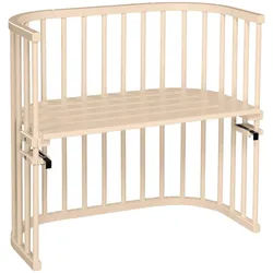 Babybay Beistellbett , Beige , Holz , Buche , vollmassiv , 46x79x87 cm , Sprossen im Normabstand, Lattenrost stufenlos höhenverstellbar, zur Sitzbank umbaubar, zum Gitterbett umbaubar, höhenverstellbar, sehr stabil , Babymöbel & Kindermöbel, Babyzimmer, Babybetten