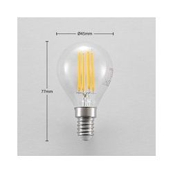 LED-Lampe E14 P45 4W 2.700K klar 3-Step-Dimmer