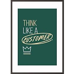 Paperflow Wandbild "Think like a customer" 420 x 594 mm