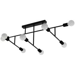 Xxxl Deckenleuchte , Schwarz , Metall , länglich , 51x35x118 cm , drehbar , Lampen & Leuchten, Innenbeleuchtung, Deckenleuchten, Deckenleuchten