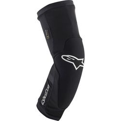 Alpinestars Paragon Plus Knie Protektoren, schwarz-weiss, Größe S für Männer