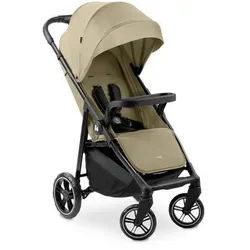 Hauck Buggy , Olivgrün , Metall, Kunststoff, Textil , 40.5 cm , EN 1888 , Feststellbremse, Fußstütze abklappbar, Federung, Verdeckung abnehmbar, 5-Punkte-Gurt, für Babyschale geeignet, Einhand-Faltmechanismus, abnehmbarer Schutzbügel , Baby on Tour, Kinderwagen, Buggys
