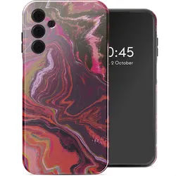 Samsung Galaxy A15 (5G)/Samsung Galaxy A15 (4G) Hülle - Kunststoff - Selencia Hard Case/Backcover - Handyhülle Bunt - Marmor Design