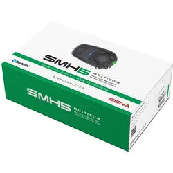 Sena SMH5 Multicom Bluetooth Kommunikationssystem Einzelset, schwarz für Männer