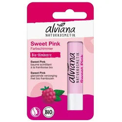 alviana Lippenpflegestift Lippenpflegestift - Sweet Pink mit Himbeere 4,5g