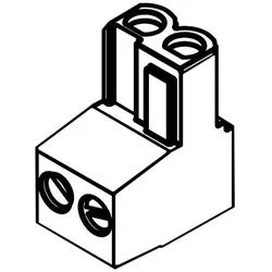 Anschlussklemme 2-polig orange (5x) - 87444040880