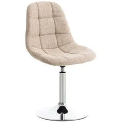 Proregal CHEFGASTRO Esszimmerstuhl DENVER Stoff HxBxT 84x48x52cm Stoff Creme Küchenstuhl