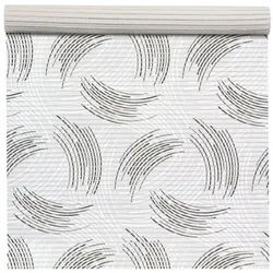 ANRO Schaum-Badematte Premium Zirkel rutschfester Badvorleger mit Drainage, Höhe 5 mm, Drainage, hält die füße warm, isolierend, Kunststoff, Rechteckig, Weichschaummatte 200x65cm Rechteckig RAW Grau grau Rechteckig | 65 cm x 200 cm x 5 mm