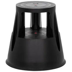 Mid.you Tritthocker , Schwarz , Kunststoff , 48x43x48 cm , rutschfeste Trittfläche , Pflegen, Babytoilette, Tritthocker & Sonstiges