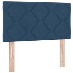 vidaXL Bett LED Kopfteil Blau 80 cm Stoff (1-tlg) blau