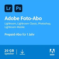 Adobe Creative Cloud Photography Plan 20GB 1 Jahr Subscription - [Multiplattform]