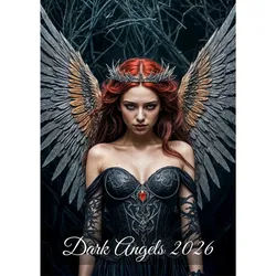 raxxa Wandkalender Dark Angels 2026 - hoch