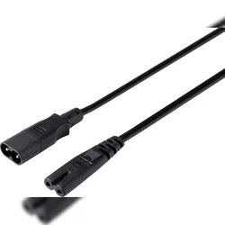 Sygonix SY-5043436 Strom Verlängerungskabel Schwarz 2.00 m