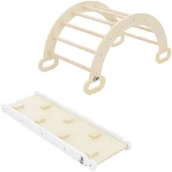 Joyz Kletterbogen Set , Braun , Holz , 52x45.5x94 cm , Spielzeug, Sonstiges Spielzeug
