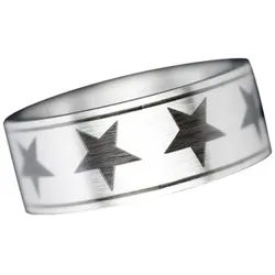Order & Smile Schmuck Fingerring Stern Ring aus Edelstahl 66