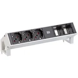 Bachmann Steckdosenleiste 3-fach weiß 0,2m 902.220 IP20 1,5qmm