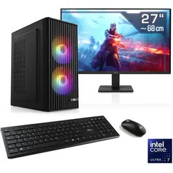 CSL Gaming-PC-Komplettsystem "Spectrum V25207", Energieeffizienz: E (A-G), schwarz, Microsoft Windows 11 Home (64 Bit), 32 GB RAM 1.000 GB SSD, Computer_Komplettsysteme