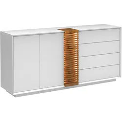 Sideboard Giovanni Weiß/Eichefarben