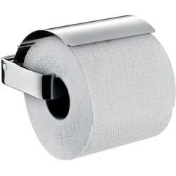 emco loft Toilettenpapierhalter mit Deckel, 050000100, Farbe: Chrom